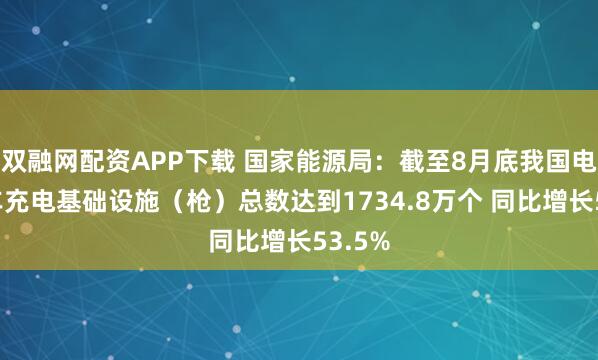 双融网配资APP下载 国家能源局：截至8月底我国电动汽车充电基础设施（枪）总数达到1734.8万个 同比增长53.5%